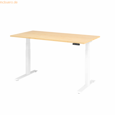 4032062191132 - HAMMERBACHER XDKB16 elektrisch höhenverstellbarer Schreibtisch ahorn rechteckig C-Fuß-Gestell weiß 1600 x 800 cm 4032062191132 - HAMMERBACHER XDKB16 elektrisch höhenverstellbarer Schreibtisch ahorn rechteckig C-Fuß-Gestell weiß 1600 x 800 cm