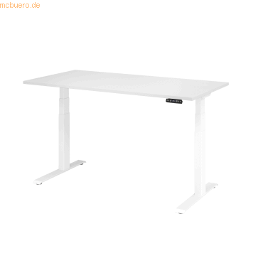 4032062191200 - HAMMERBACHER XDKB16 elektrisch höhenverstellbarer Schreibtisch weiß rechteckig C-Fuß-Gestell weiß 1600 x 800 cm 4032062191200 - HAMMERBACHER XDKB16 elektrisch höhenverstellbarer Schreibtisch weiß rechteckig C-Fuß-Gestell weiß 1600 x 800 cm