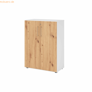 4032062305577 - Schränke Breno 3 OH abschließbar 28 kg je Boden B 800 x T 420 x H 1100 mm weiß Asteiche 4032062305577 - Schränke Breno 3 OH abschließbar 28 kg je Boden B 800 x T 420 x H 1100 mm weiß Asteiche