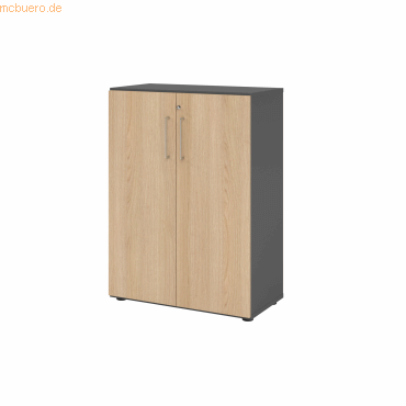 4032062305584 - Schränke Breno 3 OH abschließbar 28 kg je Boden B 800 x T 420 x H 1100 mm graphit Eiche 4032062305584 - Schränke Breno 3 OH abschließbar 28 kg je Boden B 800 x T 420 x H 1100 mm graphit Eiche