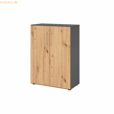 4032062305591 - Schränke Breno 3 OH abschließbar 28 kg je Boden B 800 x T 420 x H 1100 mm graphit Asteiche 4032062305591 - Schränke Breno 3 OH abschließbar 28 kg je Boden B 800 x T 420 x H 1100 mm graphit Asteiche