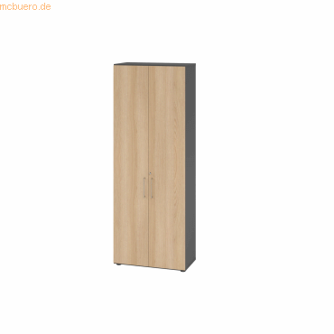 4032062305638 - Schränke Breno 6 OH abschließbar 28 kg je Boden B 800 x T 420 x H 2156 mm graphit Eiche 4032062305638 - Schränke Breno 6 OH abschließbar 28 kg je Boden B 800 x T 420 x H 2156 mm graphit Eiche