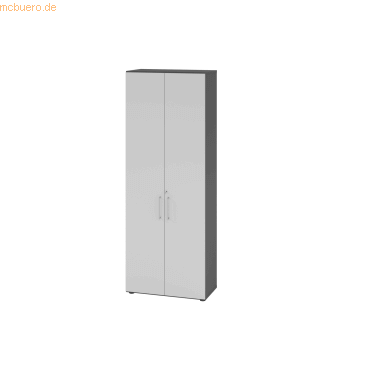 4032062305652 - eurokraft pro Büroschrank 5 Fachböden 6 Ordnerhöhen graphit   lichtgrau