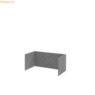 4032062306086 - FlexWall Akustikrückwand grau 748 x 373 x 328 cm 4032062306086 Hammerbacher