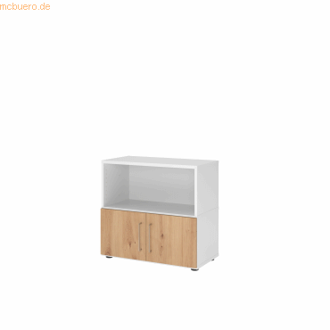 4032062307410 - Regalschrank FlexWall VFW28T1KGWRBS weiß asteiche 1 Fachboden 800 x 400 x 746 cm 4032062307410 Hammerbacher