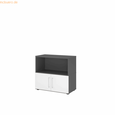 4032062307434 - Regalschrank FlexWall VFW28T1KGGWBS grafit weiß 1 Fachboden 800 x 400 x 746 cm 4032062307434 Hammerbacher