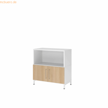 4032062307489 - Hammerbacher Regal FlexWall Türen 2OH Sockel weißeiche 4032062307489 Hammerbacher GmbH 4032062307489 - Hammerbacher Regal FlexWall Türen 2OH Sockel weißeiche 4032062307489 Hammerbacher GmbH