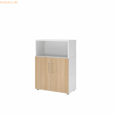 4032062307540 - Regalschrank FlexWall VFW38T2KGWEBS weiß eiche 2 Fachböden 800 x 400 x 1098 cm 4032062307540 Hammerbacher 4032062307540 - Regalschrank FlexWall VFW38T2KGWEBS weiß eiche 2 Fachböden 800 x 400 x 1098 cm 4032062307540 Hammerbacher
