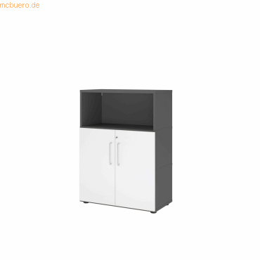 4032062307557 - Regalschrank FlexWall VFW38T2KGGWBS grafit weiß 2 Fachböden 800 x 400 x 1098 cm 4032062307557 Hammerbacher 4032062307557 - Regalschrank FlexWall VFW38T2KGGWBS grafit weiß 2 Fachböden 800 x 400 x 1098 cm 4032062307557 Hammerbacher