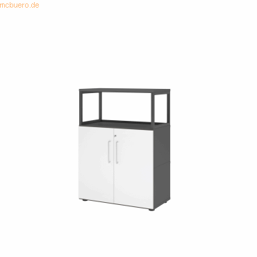 4032062307670 - Regalschrank FlexWall VFW38T2RGGWBS grafit weiß 2 Fachböden 800 x 400 x 1098 cm 4032062307670 Hammerbacher 4032062307670 - Regalschrank FlexWall VFW38T2RGGWBS grafit weiß 2 Fachböden 800 x 400 x 1098 cm 4032062307670 Hammerbacher