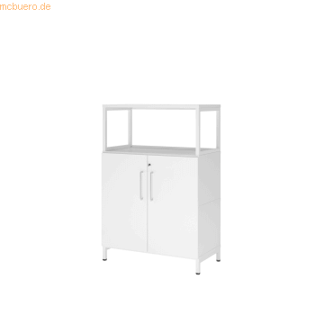 4032062307700 - Hammerbacher Regal FlexWall Türen 3OH 1offen Sockel weißweiß 4032062307700 Hammerbacher GmbH 4032062307700 - Hammerbacher Regal FlexWall Türen 3OH 1offen Sockel weißweiß 4032062307700 Hammerbacher GmbH