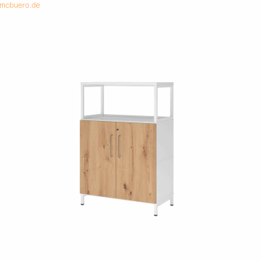 4032062307717 - Hammerbacher Regal FlexWall Türen 3OH 1offen Sockel weißasteiche 4032062307717 Hammerbacher GmbH 4032062307717 - Hammerbacher Regal FlexWall Türen 3OH 1offen Sockel weißasteiche 4032062307717 Hammerbacher GmbH