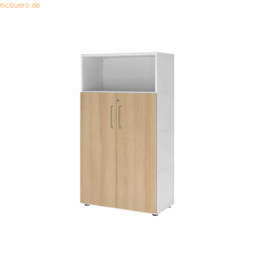 4032062307786 - Regalschrank FlexWall VFW48T3KGWEBS weiß eiche 3 Fachböden 800 x 400 x 1450 cm 4032062307786 Hammerbacher 4032062307786 - Regalschrank FlexWall VFW48T3KGWEBS weiß eiche 3 Fachböden 800 x 400 x 1450 cm 4032062307786 Hammerbacher
