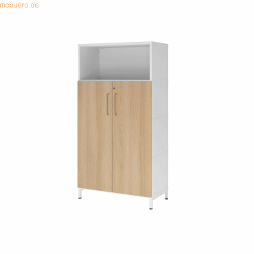 4032062307847 - Hammerbacher Regal FlexWall Türen 4OH Sockel weißeiche 4032062307847 Hammerbacher GmbH 4032062307847 - Hammerbacher Regal FlexWall Türen 4OH Sockel weißeiche 4032062307847 Hammerbacher GmbH