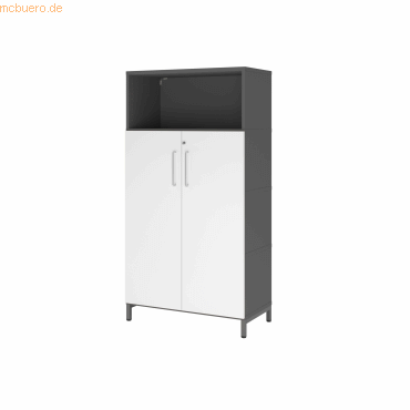 4032062307854 - Hammerbacher Regal FlexWall Türen 4OH Sockel graphitweiß 4032062307854 Hammerbacher GmbH 4032062307854 - Hammerbacher Regal FlexWall Türen 4OH Sockel graphitweiß 4032062307854 Hammerbacher GmbH