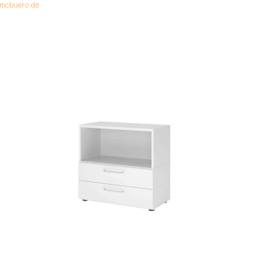 4032062307885 - Regalschrank FlexWall VFW28S2KGWWBS weiß 1 Fachboden 800 x 400 x 746 cm 4032062307885 Hammerbacher 4032062307885 - Regalschrank FlexWall VFW28S2KGWWBS weiß 1 Fachboden 800 x 400 x 746 cm 4032062307885 Hammerbacher