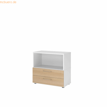 4032062307908 - Regalschrank FlexWall VFW28S2KGWEBS weiß eiche 1 Fachboden 800 x 400 x 746 cm 4032062307908 Hammerbacher 4032062307908 - Regalschrank FlexWall VFW28S2KGWEBS weiß eiche 1 Fachboden 800 x 400 x 746 cm 4032062307908 Hammerbacher