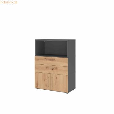 4032062308042 - Regalschrank FlexWall VFW38K1KGGRBS grafit asteiche 2 Fachböden 800 x 400 x 1098 cm 4032062308042 Hammerbacher 4032062308042 - Regalschrank FlexWall VFW38K1KGGRBS grafit asteiche 2 Fachböden 800 x 400 x 1098 cm 4032062308042 Hammerbacher
