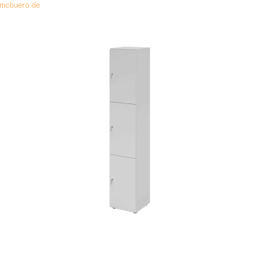 4032062313886 - Schließfachschrank Topas Line 6 Ordnerhöhen 3 Fächer Zylinderschloss B 400 x T 420 x H 2156 mm grau grau 4032062313886 - Schließfachschrank Topas Line 6 Ordnerhöhen 3 Fächer Zylinderschloss B 400 x T 420 x H 2156 mm grau grau