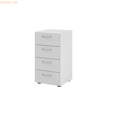 4032062315262 - VERA-ZWO - Schubladenschrank HxBxT 748 x 400 x 420 mm weiß   lichtgrau