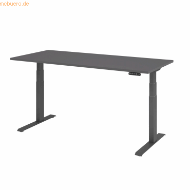 4032062322574 - Schreibtisch VXDKB19 G G elektrisch höhenverstellbar 180x80cm (BxT) rechteckig graphit graphit 4032062322574 Hammerbacher 4032062322574 - Schreibtisch VXDKB19 G G elektrisch höhenverstellbar 180x80cm (BxT) rechteckig graphit graphit 4032062322574 Hammerbacher