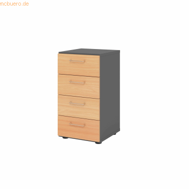 4032062324400 - 924S4 Schubladenschrank buche grafit 4 Schubladen 400 x 420 x 748 cm 4032062324400 - 924S4 Schubladenschrank buche grafit 4 Schubladen 400 x 420 x 748 cm