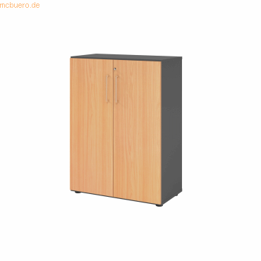 4032062324530 - Aktenschrank 938T3 V938T3 G 6 BS grafit buche 2 Fachböden 800 x 420 x 1100 cm