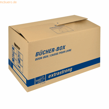 4033657960805 - Transportbox Bücher-Box besonders stabil verstärkte Tragegriffe doppelter Boden Beschriftungsfelder B 580 x T 300 x H 340 mm Wellpappe braun 4033657960805 - Transportbox Bücher-Box besonders stabil verstärkte Tragegriffe doppelter Boden Beschriftungsfelder B 580 x T 300 x H 340 mm Wellpappe braun
