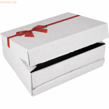 4033657964063 - Versandkarton Geschenkbox Medium CP06896 02 30011648 weiß für Geschenke innen 363x290x125mm Wellpappe 4033657964063 ColomPac