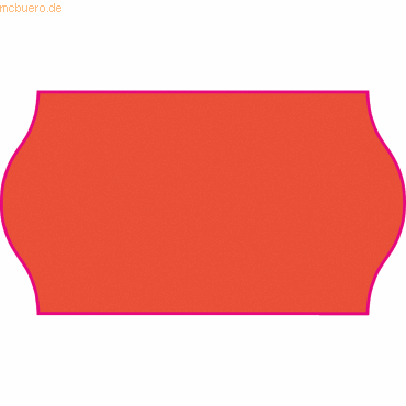 4034031004900 - Auszeichnungsetikett 26 x 16 mm (B x H) rot 1200 Etik Rl 18 Rl Pack 21600 Etik Pack 18 Rolle