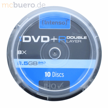 k.A. DVD-Rohlinge DVD+R DL 8,5GB/8x auf Spindel VE=10 Stück