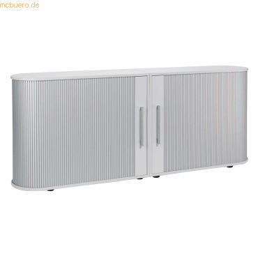 4038933065526 - Aktenschrank Flex S-382104-SL Kunststoff Holz 2 OH 200 x 83 x 40 cm lichtgrau 4038933065526 Geramöbel