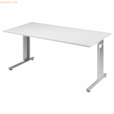 4038933159812 - Schreibtisch Flex S-617103-LS manuell höhenverstellbar 68-82cm (H) 160x80cm (BxT) rechteckig grau Silber 4038933159812 Ger 4038933159812 - Schreibtisch Flex S-617103-LS manuell höhenverstellbar 68-82cm (H) 160x80cm (BxT) rechteckig grau Silber 4038933159812 Ger