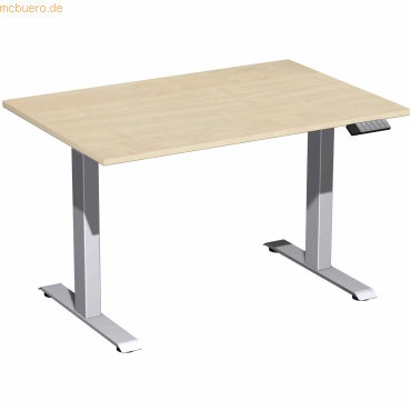 4038933543741 - Sitz-Steh-Schreibtisch Elevate Basic S-08J1208-AS elektrisch höhenverstellbar 73-123cm (H) 120x80cm (BxT) rechteckig ahorn 4038933543741 - Sitz-Steh-Schreibtisch Elevate Basic S-08J1208-AS elektrisch höhenverstellbar 73-123cm (H) 120x80cm (BxT) rechteckig ahorn