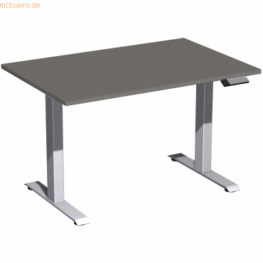 4038933543864 - Schreibtisch Elevate Basic N-08J1208-OS elektrisch höhenverstellbar 73-123cm (H) rechteckig onyx silber 4038933543864 Gera 4038933543864 - Schreibtisch Elevate Basic N-08J1208-OS elektrisch höhenverstellbar 73-123cm (H) rechteckig onyx silber 4038933543864 Gera