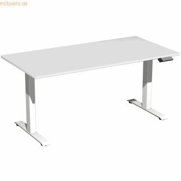 4038933544007 - Sitz-Steh-Schreibtisch Elevate Basic S-08J1608-LW elektrisch höhenverstellbar 73-123cm (H) 160x80cm (BxT) rechteckig lichtgr 4038933544007 - Sitz-Steh-Schreibtisch Elevate Basic S-08J1608-LW elektrisch höhenverstellbar 73-123cm (H) 160x80cm (BxT) rechteckig lichtgr