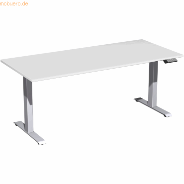 4038933544168 - Sitz-Steh-Schreibtisch Elevate Basic S-08J1808-LS elektrisch höhenverstellbar 73-123cm (H) 180x80cm (BxT) rechteckig lichtgr 4038933544168 - Sitz-Steh-Schreibtisch Elevate Basic S-08J1808-LS elektrisch höhenverstellbar 73-123cm (H) 180x80cm (BxT) rechteckig lichtgr