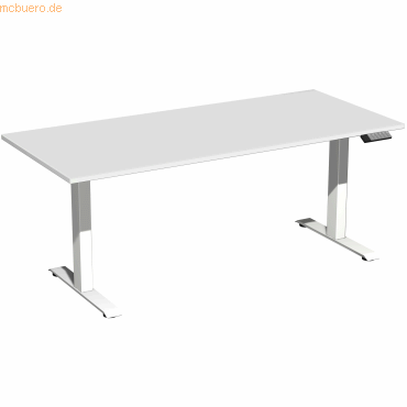 4038933544182 - Sitz-Steh-Schreibtisch Elevate Basic S-08J1808-LW elektrisch höhenverstellbar 73-123cm (H) 180x80cm (BxT) rechteckig lichtgr 4038933544182 - Sitz-Steh-Schreibtisch Elevate Basic S-08J1808-LW elektrisch höhenverstellbar 73-123cm (H) 180x80cm (BxT) rechteckig lichtgr