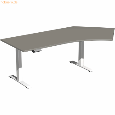 4038933544601 - Schreibtisch Elevate Basic N-08J1616-OW elektrisch höhenverstellbar 73-123cm (H) Freiform onyx weiß 4038933544601 Geramöbe 4038933544601 - Schreibtisch Elevate Basic N-08J1616-OW elektrisch höhenverstellbar 73-123cm (H) Freiform onyx weiß 4038933544601 Geramöbe