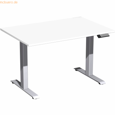 4038933545097 - Sitz-Steh-Schreibtisch Elevate Plus S-08K1208-WS elektrisch höhenverstellbar 63-128cm (H) 120x80cm (BxT) rechteckig weiß S 4038933545097 - Sitz-Steh-Schreibtisch Elevate Plus S-08K1208-WS elektrisch höhenverstellbar 63-128cm (H) 120x80cm (BxT) rechteckig weiß S