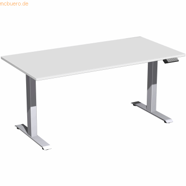 4038933545240 - Sitz-Steh-Schreibtisch Elevate Plus S-08K1608-LS elektrisch höhenverstellbar 63-128cm (H) 160x80cm (BxT) rechteckig lichtgra 4038933545240 - Sitz-Steh-Schreibtisch Elevate Plus S-08K1608-LS elektrisch höhenverstellbar 63-128cm (H) 160x80cm (BxT) rechteckig lichtgra