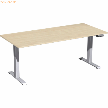 4038933545363 - Sitz-Steh-Schreibtisch Elevate Plus S-08K1808-AS elektrisch höhenverstellbar 63-128cm (H) 180x80cm (BxT) rechteckig ahorn 4038933545363 - Sitz-Steh-Schreibtisch Elevate Plus S-08K1808-AS elektrisch höhenverstellbar 63-128cm (H) 180x80cm (BxT) rechteckig ahorn