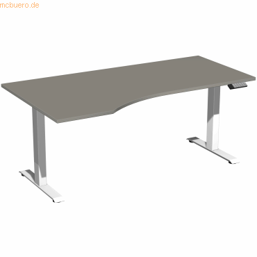4038933546223 - Schreibtisch Elevate Plus N-08K1812-OW elektrisch höhenverstellbar 63-128cm (H) Freiform onyx weiß 4038933546223 Geramöbel 4038933546223 - Schreibtisch Elevate Plus N-08K1812-OW elektrisch höhenverstellbar 63-128cm (H) Freiform onyx weiß 4038933546223 Geramöbel
