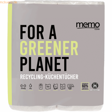 4039468025443 - Küchenrollen Recycling Strong & Dry H2171 3-lagig weiß Rolle à 4039468025443 2 Stück 4039468025443 - Küchenrollen Recycling Strong & Dry H2171 3-lagig weiß Rolle à 4039468025443 2 Stück