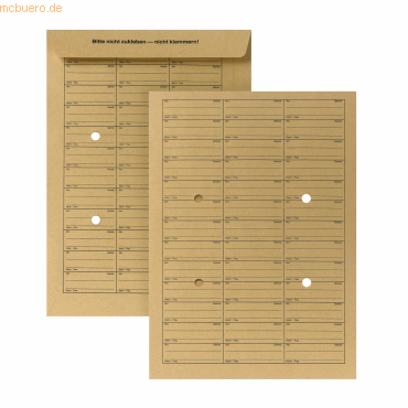 4040134054452 - Hausposttaschen 04180338 B4 braun Papier 110g 4040134054452 250 Stück 4040134054452 - Hausposttaschen 04180338 B4 braun Papier 110g 4040134054452 250 Stück