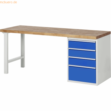4040376041005 - RAU Werkbank 2000x700x890mm 4xSchublade-TA lgrebl 4040376041005 RAU GmbH