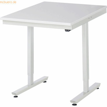 4040376063243 - Rau Arbeitstisch Adlatus elektrisch höhenverstellbar 22 mm Spanplatte mit Melaminbelag bis 150 kg B 750 x T 1000 x H 720-1120 mm lichtgrau 4040376063243 - Rau Arbeitstisch Adlatus elektrisch höhenverstellbar 22 mm Spanplatte mit Melaminbelag bis 150 kg B 750 x T 1000 x H 720-1120 mm lichtgrau