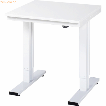 4040376068576 - Arbeitstisch elektrisch höhenverstellbar - Tragkraft 300 kg Höhe 720 - 1120 mm Spanplatte MF-beschichtet BxT 750 x 800 mm RAU
