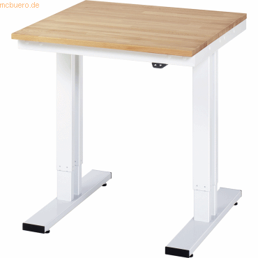 4040376069528 - Arbeitstisch elektrisch höhenverstellbar Höhe 720 - 1120 mm Buchenplatte massiv BxT 750 x 800 mm
