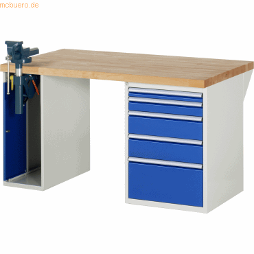 4040376073327 - RAU Werkbank 1500x900x890mm 5xSchublade-TA 1xSSKL lgrebl 4040376073327 RAU GmbH